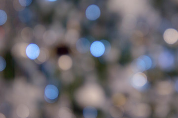 Wall Mural - bokeh night light , party in the night and Festival day, abstract bokeh blue and black color background