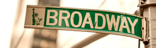 Broadway Street Sign In Manhattan
