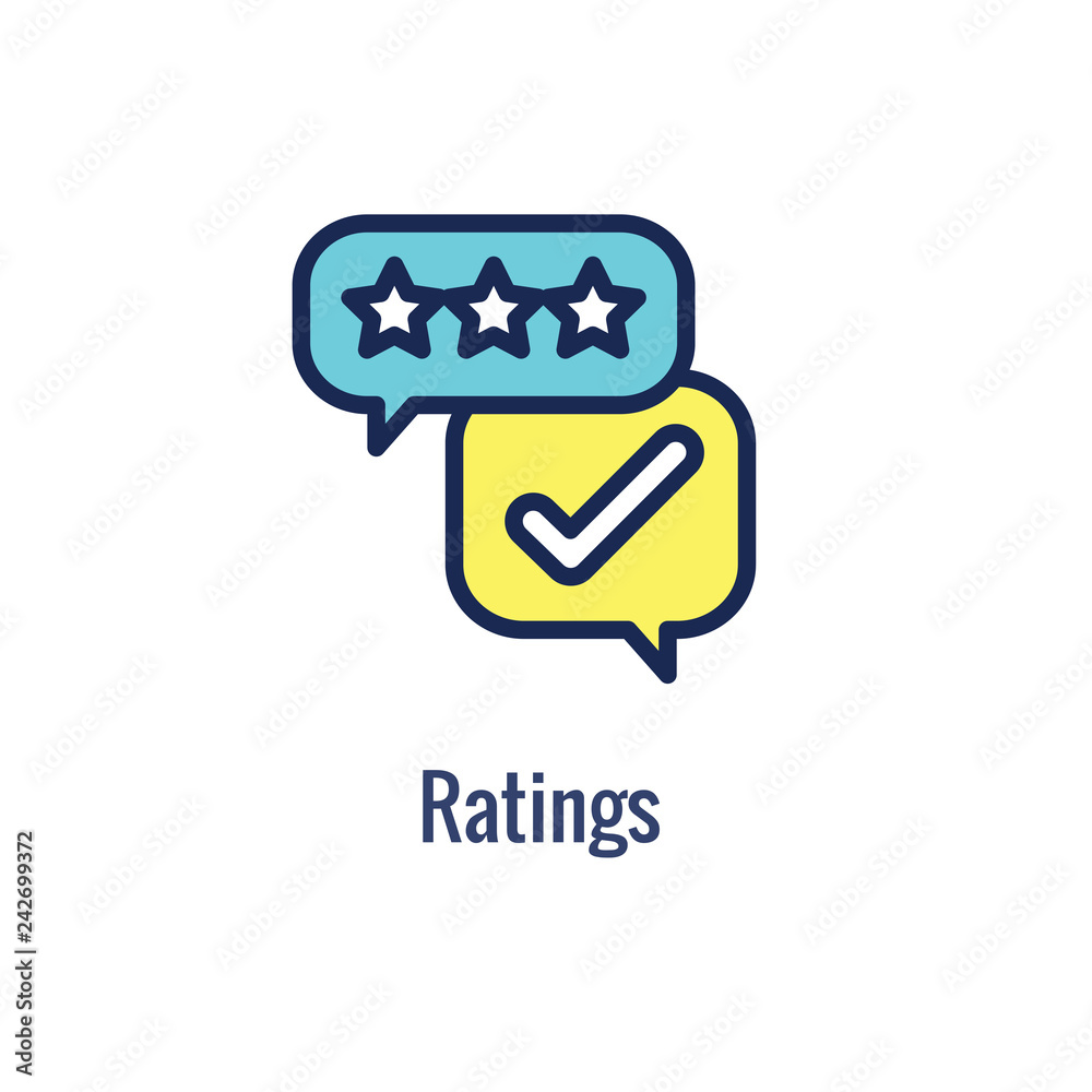 Referral Job Reference Icon with recommendations, performance review ...