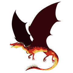 vector illustration of dragon