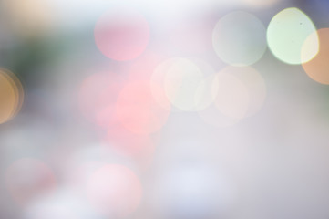 Wall Mural - abstract bokeh blur light background , bokeh style in the city