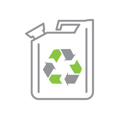 Fototapete - Ecology fuel icon on white background for graphic and web design, Modern simple vector sign. Internet concept. Trendy symbol for website design web button or mobile app
