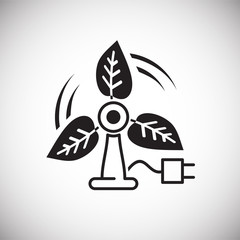 Fototapete - Ecology power source icon on white background for graphic and web design, Modern simple vector sign. Internet concept. Trendy symbol for website design web button or mobile app