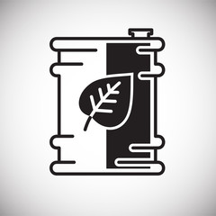 Fototapete - Ecology fuel icon on white background for graphic and web design, Modern simple vector sign. Internet concept. Trendy symbol for website design web button or mobile app
