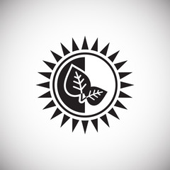 Fototapete - Environment ecology icon on white background for graphic and web design, Modern simple vector sign. Internet concept. Trendy symbol for website design web button or mobile app