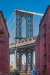 amazing view of Manhattan Bridge in New York