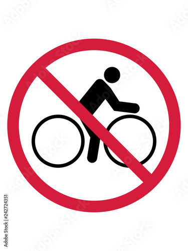 Fotografía verboten schild zone hinweis warnung vorsicht keine fahrrad fahrer fahren biker