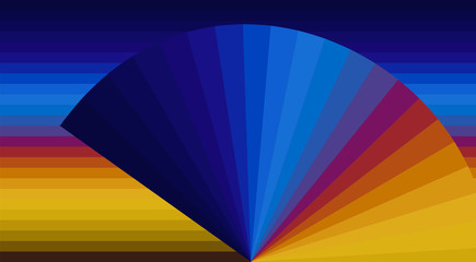 Poster - Abstract striped color geometry background