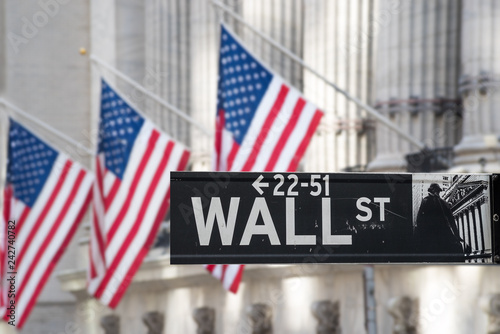 Mata magnetyczna centrum bankowe na wall street