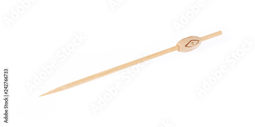 Fotografía wood stick for fruit isolated on white background