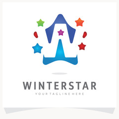 Poster - Letter W Logo Design with Colorful Star, Logo Design Template Inspiration, App Icon Design