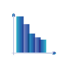 Sticker - graphic statistics isolated icon