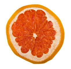 Wall Mural - dried grapefruit isolated on white background