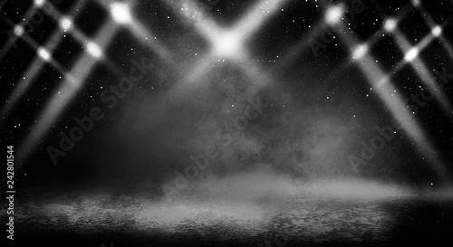 Fototapeta na szkło Background of an empty dark room