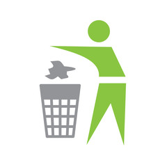 Fototapete - Ecology recycling icon on white background for graphic and web design, Modern simple vector sign. Internet concept. Trendy symbol for website design web button or mobile app