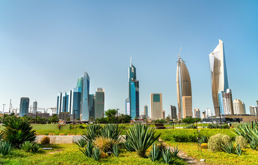 Wall Mural - Skyline of Kuwait City at Al Shaheed Park