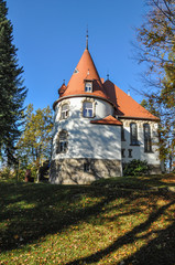 Wall Mural - Gerhart Hauptmann's Villa in the Giant Mountains, Karkonosze, Jelenia Góra, Jagniatkow, Lower Silesia, Poland, Autumn