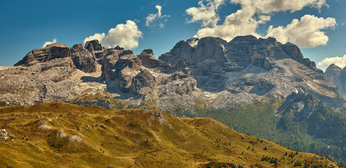 Mountains around Madonna di Campiglio Madonna di Campiglio in the summertime, Italy,Northern & Central Brenta mountain groups ,Western Dolomites, Trentino-Alto Adige, Italy