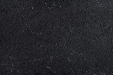 Dark gray black slate background or texture of natural stone.