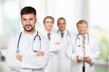 Canvas Print - Confident Medical team at hospital