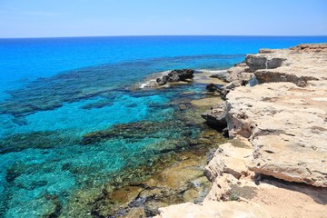 Canvas Print - Cyprus coast landscape