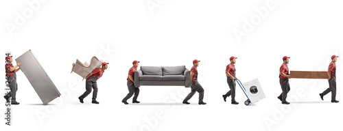 Cuadros en Lienzo Movers carrying furniture and appliences