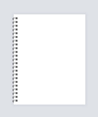 Poster - notepad. notebook mockup, with place for your image, text or corporate identity details. realistic s