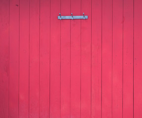 Wall Mural - hanger on a red wooden wall