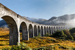 Glenfinnan Viaduct in West Scottish Highlands