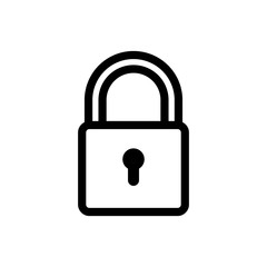 Fototapete - Lock icon vector. Encryption icon. Lock Icon in trendy flat style isolated. Security symbol