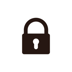 Fototapete - Lock icon vector. Encryption icon. Lock Icon in trendy flat style isolated. Security symbol