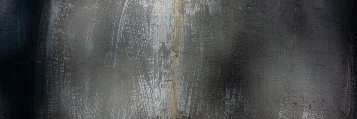 Wall Mural - surface of the wall with old cement plaster covered with stains and cracks, stained. Web banner.