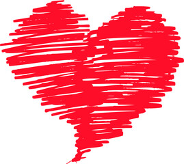 Wall Mural - Vector of hearts painted paint