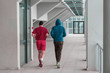 © blanke1973 - two friends runing and practice in the hall