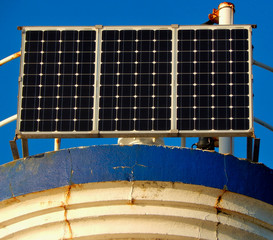 solar panels on the roof