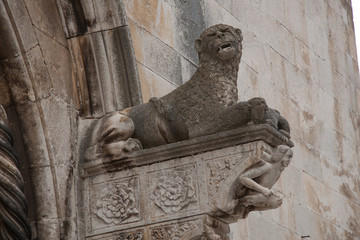 Korcula, Kroatien, historische Bauwerke