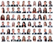 © ASDF - portraits of successful employees isolated on a white