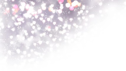 Wall Mural - Light hearts appear on the glowing grey background. Valentines Day holiday abstract loop animation.