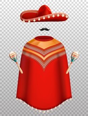 Canvas Print - Mexican Clothes Set