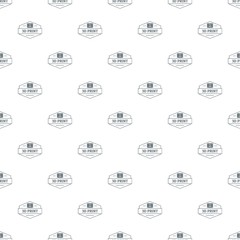 Poster - Technology 3d printing pattern vector seamless repeat for any web design