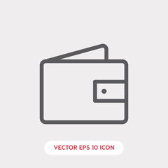 Poster - wallet icon vector