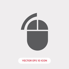Poster - mouse left click icon vector