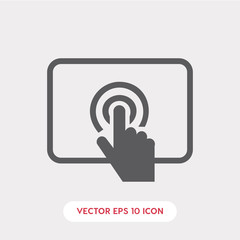 Poster - touch screen icon vector