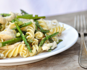 Wall Mural - Lemon Rosemary Chicken Pasta on a plate