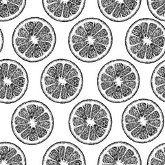 Wall Mural - Pattern with citrus