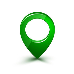 Poster - Pin map marker pointer icon, GPS location symbol – stock vector