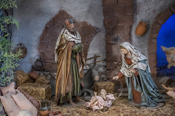 Wall Mural - Nacimiento 24 diciembre, navidad, reyes magos, pastores, religion, tradiciones, melchor, gaspar, baltazar, estrella belem