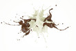 © matis75 - Milk and chocolate , or paint splashing against each other.