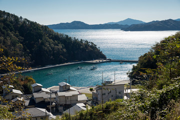 Sticker - 女川町の海辺の風景