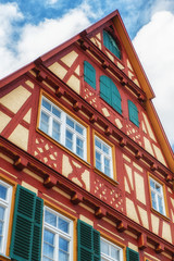 Wall Mural - Old half-timbered house in the center of Calw in the Black Forest